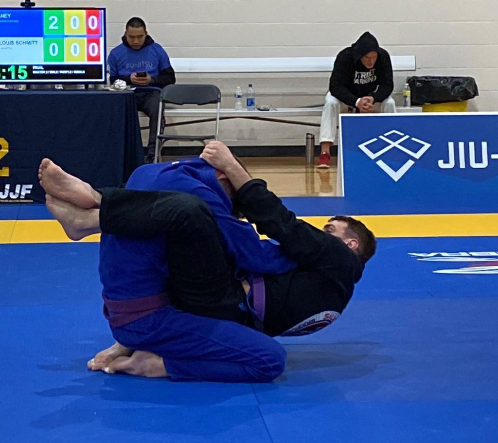 jiu-jitsu triangle setup