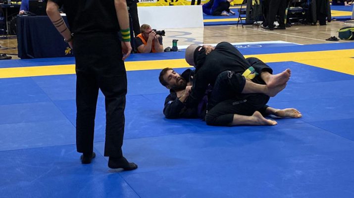 purple belt jiu-jitsu podium